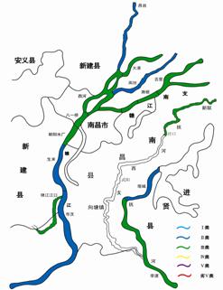 E:\我的文檔\環(huán)境質(zhì)量報(bào)告\環(huán)境質(zhì)量報(bào)告書(shū)\2017年南昌市環(huán)境質(zhì)量報(bào)告書(shū)\贛江與撫河南昌段水質(zhì)分布圖.tif